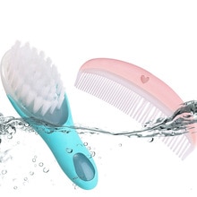 Baby Soft Comb Brush Set With Special Soft Comb Brush For Newborn Baby Scalp And Fetal Hair Care Supplies 2pcs/set