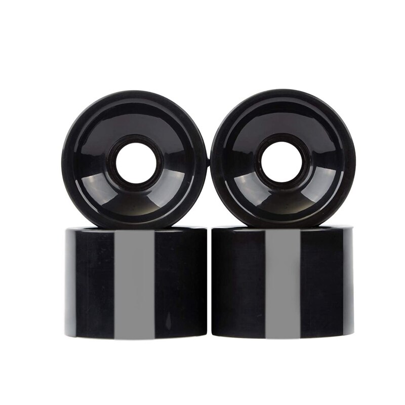 Lot de 4 roues de planche à roulettes Longboard 70mm 80A, roues de rechange pour Cruiser Pennyboard Waveboard Snakeboard