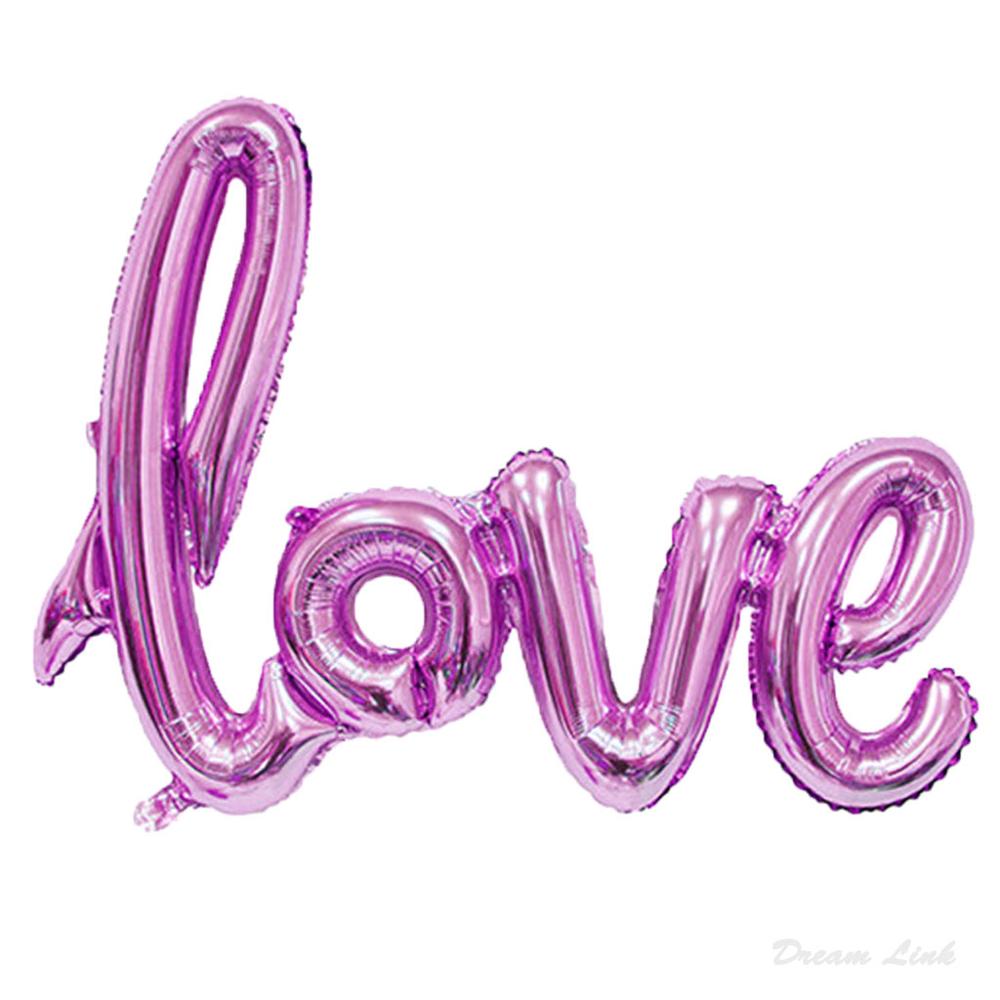 Lettre amour feuille ballon anniversaire mariage anniversaire saint valentin fête décor QX2E: Rose