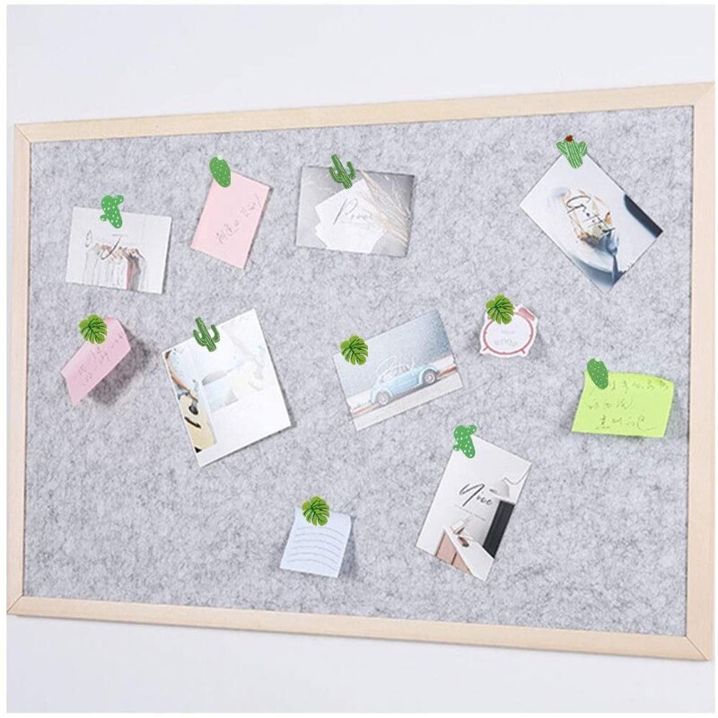 30 punaises en bois, Cactus feuille de palmier, bâton de pouce décoratif mignon pour Photos mur, cartes, tableau d&#39;affichage ou planches de liège
