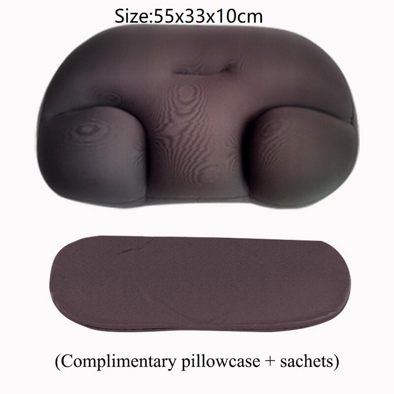 All-round Sleep Pillow Cloud Pillow Neck Support Pillow Butterfly Shaped Ergonomic Pillow Soft Orthopedic Neck Pillow: A1 dark gray