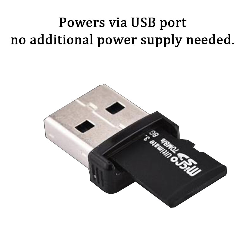Mini Card Reader Super Speed USB 2.0 Mini SD/SDXC TF Card Reader Adapter Card Reader For Computer