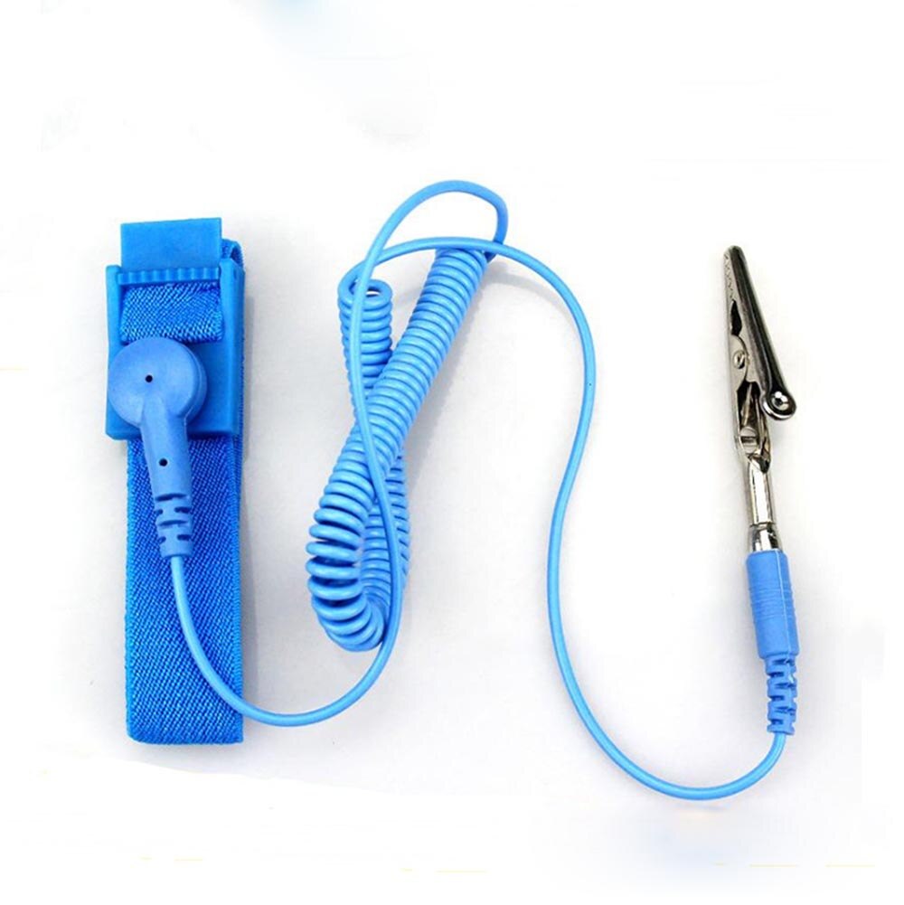 10pcs Anti-static wrist strap Bracelet PVC Wrist Electrostatic Discharge Cable Reusable Wrist Band Strap Hand Grounding Wire