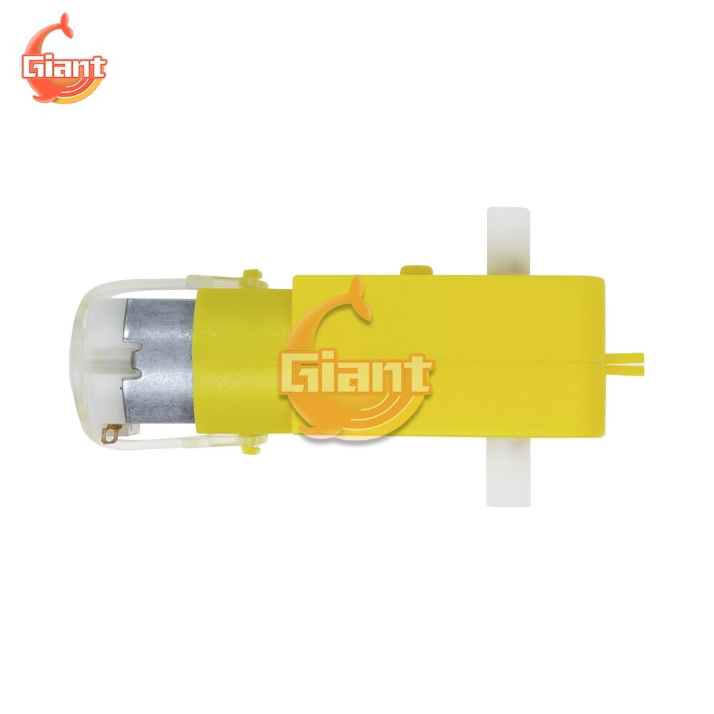 DC 3-6V Double Shaft 125 RPM Motor for TT Motor 125 rpm 2WD Smart Robot Car Chassis Kit Smart Car Wheels for Arduino DIY Kit