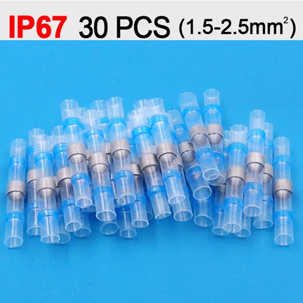Electrical Wire Connectors Insulated Solder Sleeve Tube Heat Shrink Solder Terminal Waterproof Butt Connectors