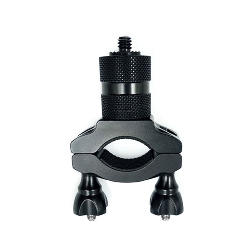 T8WC Bike Handlebar Mount Clip Tripod Clamp Holder Grip Mount Aluminum Alloy Bicycle Motorcycle O-shaped Clamp Compatible with 8