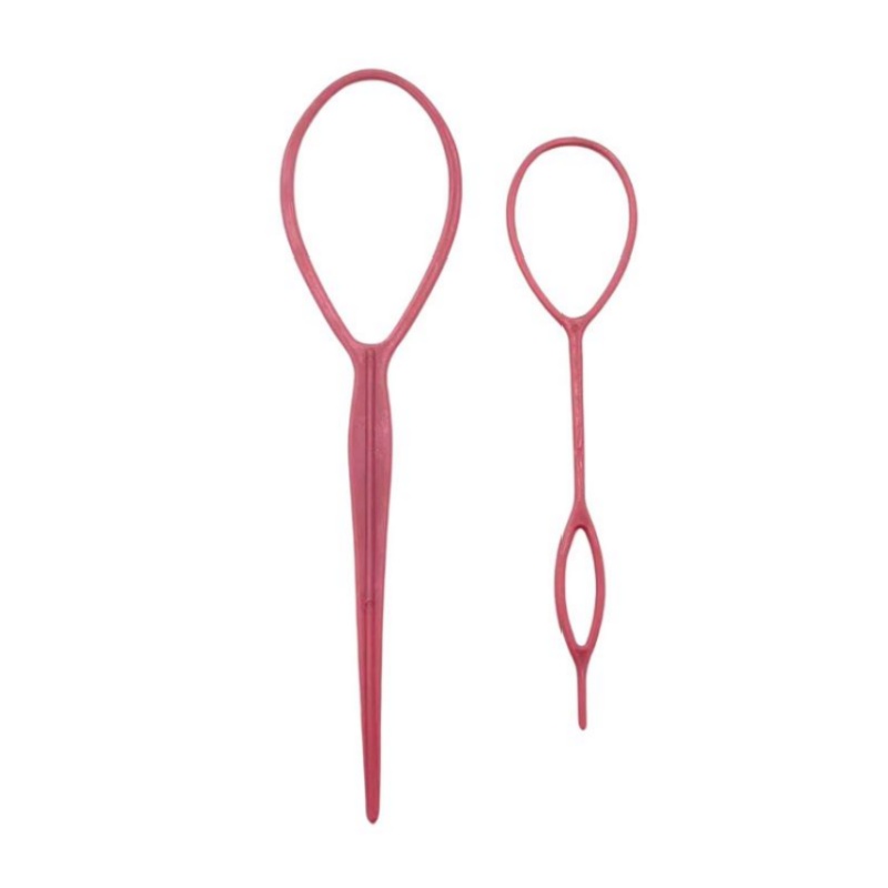 1 Juego de cola de caballo trenzada de pelo de cola de caballo, herramientas de estilismo para el cabello, herramienta de estilismo para tipos de cabello Normal: Gris claro