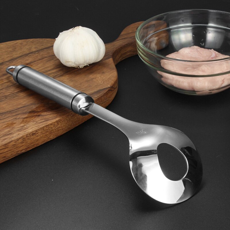 1Pc Stainless Steel Non-Stick Meatball Maker Spoon Meat Baller With Elliptical Leakage Hole Meat Ball Mold Kitchen Gadgets