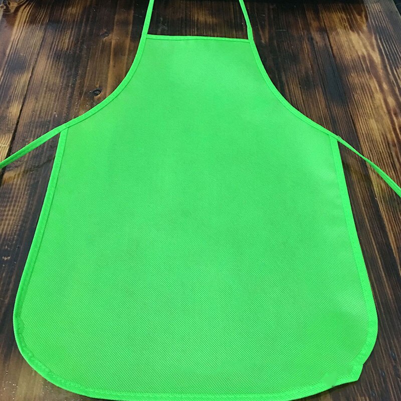 Unisex Colorful Children Aprons Waterproof Non-Woven Fabric Painting Kids Apron for Activities Art Painting Class Craft: Light Green