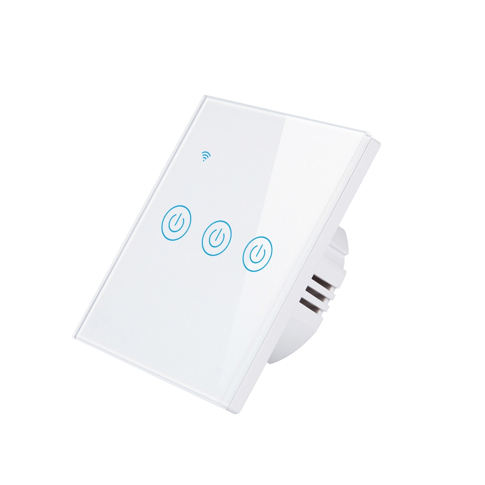 ATHOM Homekit No Neutral Needed WiFi EU Standard Smart Switch Touch Key Siri Voice Control
