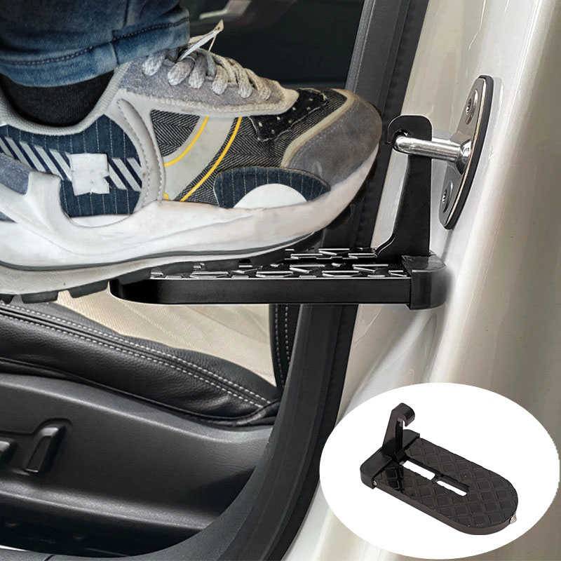 Portaequipajes plegable para techo de coche, escalón para puerta de coche, gancho de pestillo Universal multifunción, Pedal de pie, accesorios de seguridad para coche de aleación de aluminio
