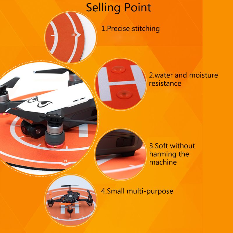 25cm for D-JI Spark Drone Landing Pad Foldable Waterproof Desktop Parking Apron 781A