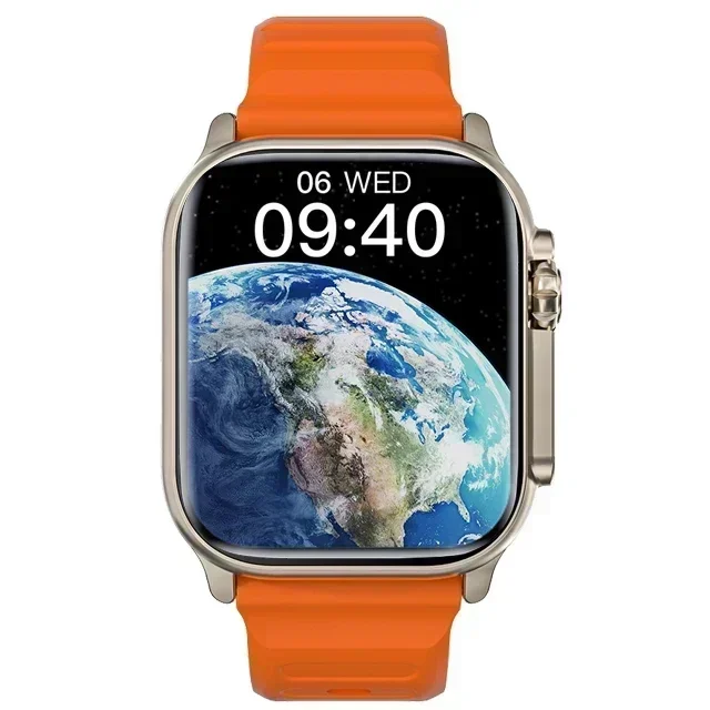 Xiaomi T900 Ultra 2 Astuto Della Vigilanza Degli Uomini 49 millimetri Serie 8 "Schermo AMOLED NFC Bussola Impermeabile Per Apple Orologio IWO Ultra 8 Smartwatch: Arancione