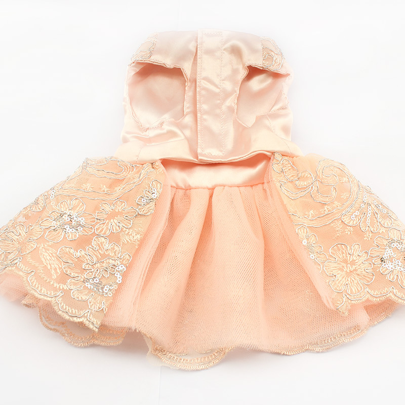 Armi store-vestido de princesa para perro bordado con encaje de lentejuelas, vestidos de boda para perros 6073009, tutú de mascotas, falda, suministros XS S M L XL