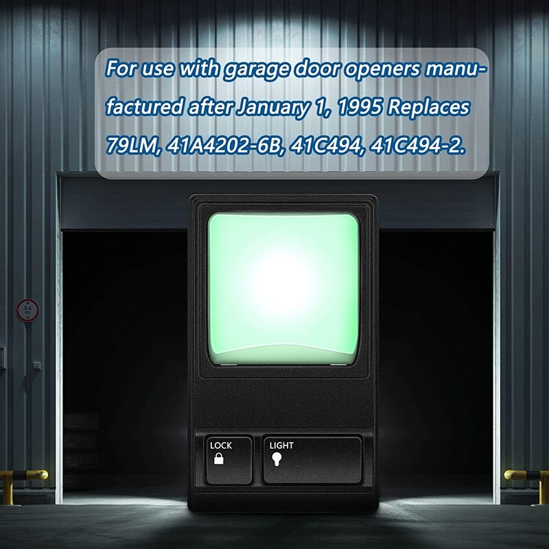 2Pcs Multi-Function Control Panel Replacement Panel Wall Keypad Button For 78LM 81LM 371LM 971LM Garage Door Opener