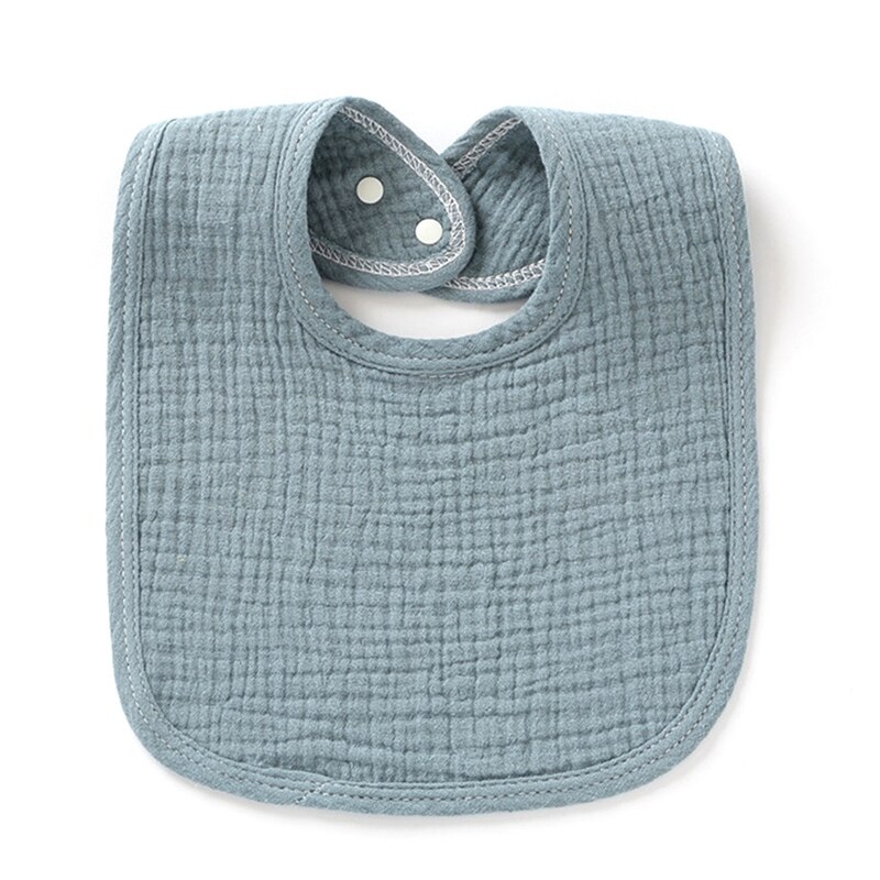 Babyvoeding Kwijlen Slabbetjes 4-Lagen Katoen Gaas Speeksel Handdoek Bandana Burp Doek: Dark green