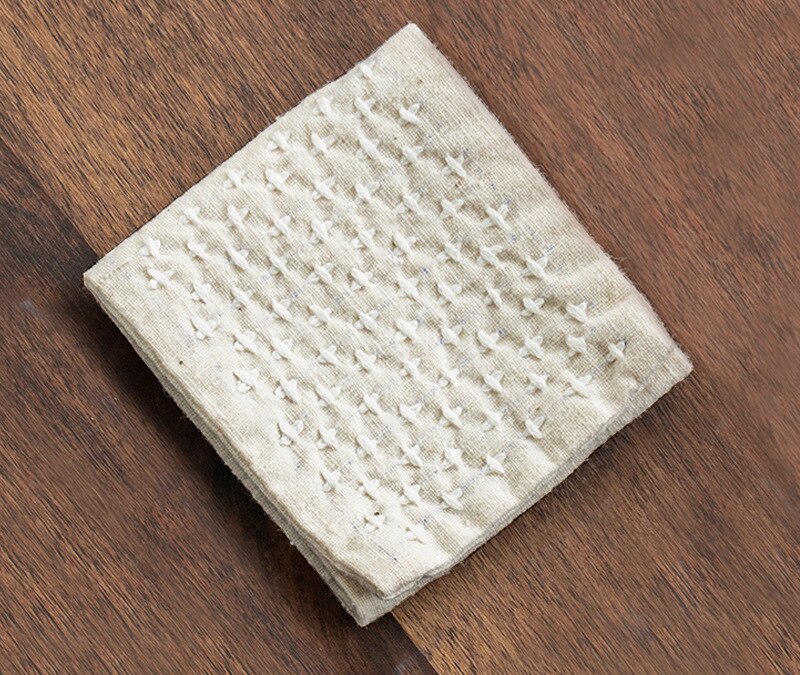 Handgemaakte Katoenen Linnen Vaatdoek Japanse Stijl Servetten Theeceremonie Plant Kleuring Serveren Thee Handdoek Accessoires: Table napkins