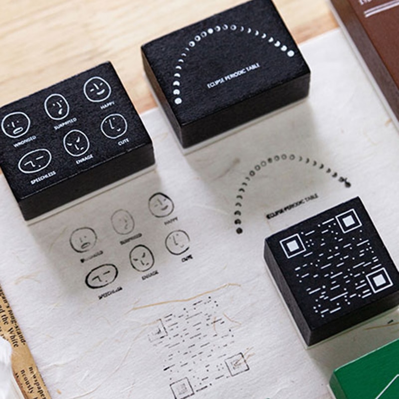 Vintage stemming record kalender bon stempel diy houten rubber stempels voor scrapbooking briefpapier scrapbooking standaard stempel