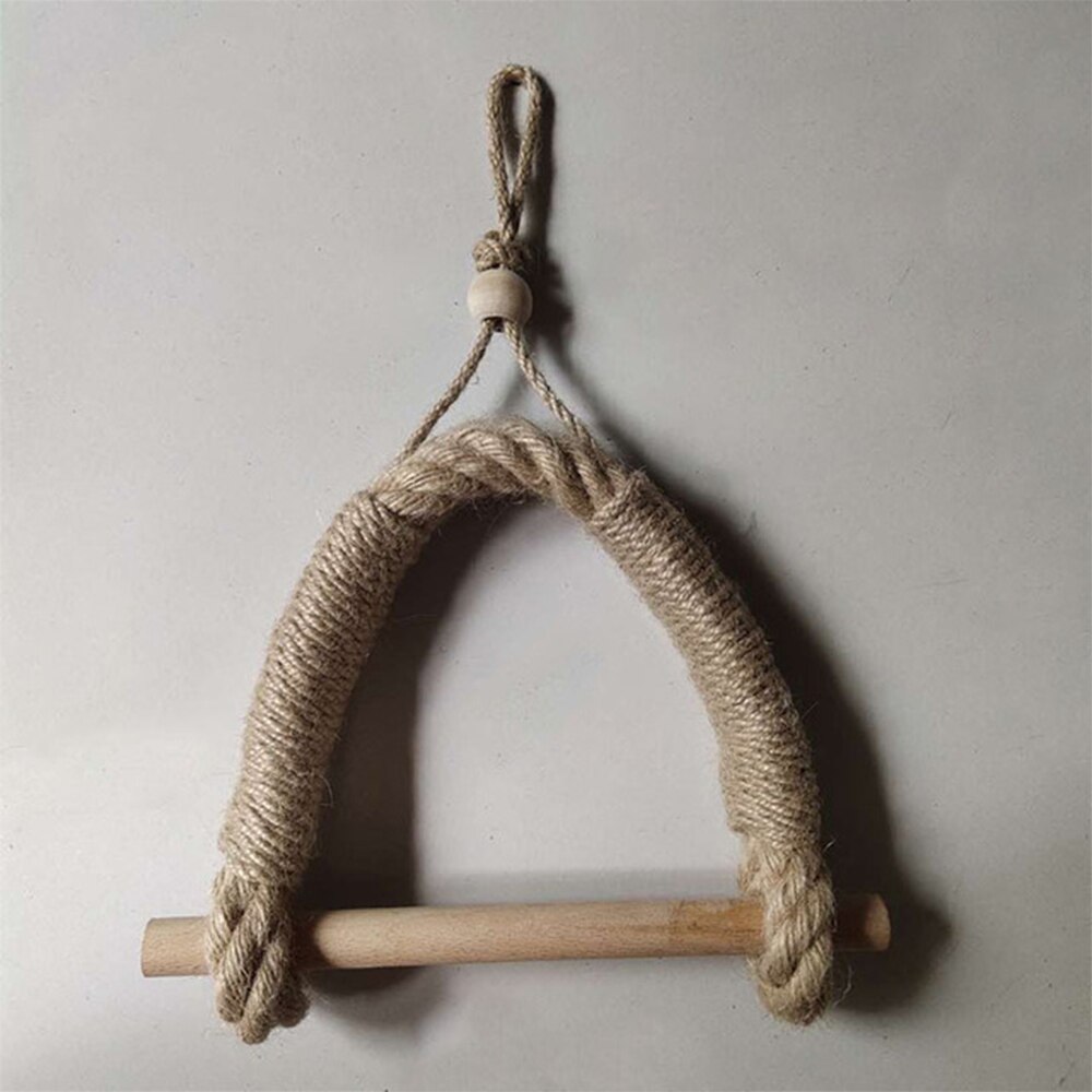 Vintage serviette suspendue corde porte-papier hygiénique maison hôtel salle de bain décoration fournitures porte-serviettes en papier toilette support de papier: 4