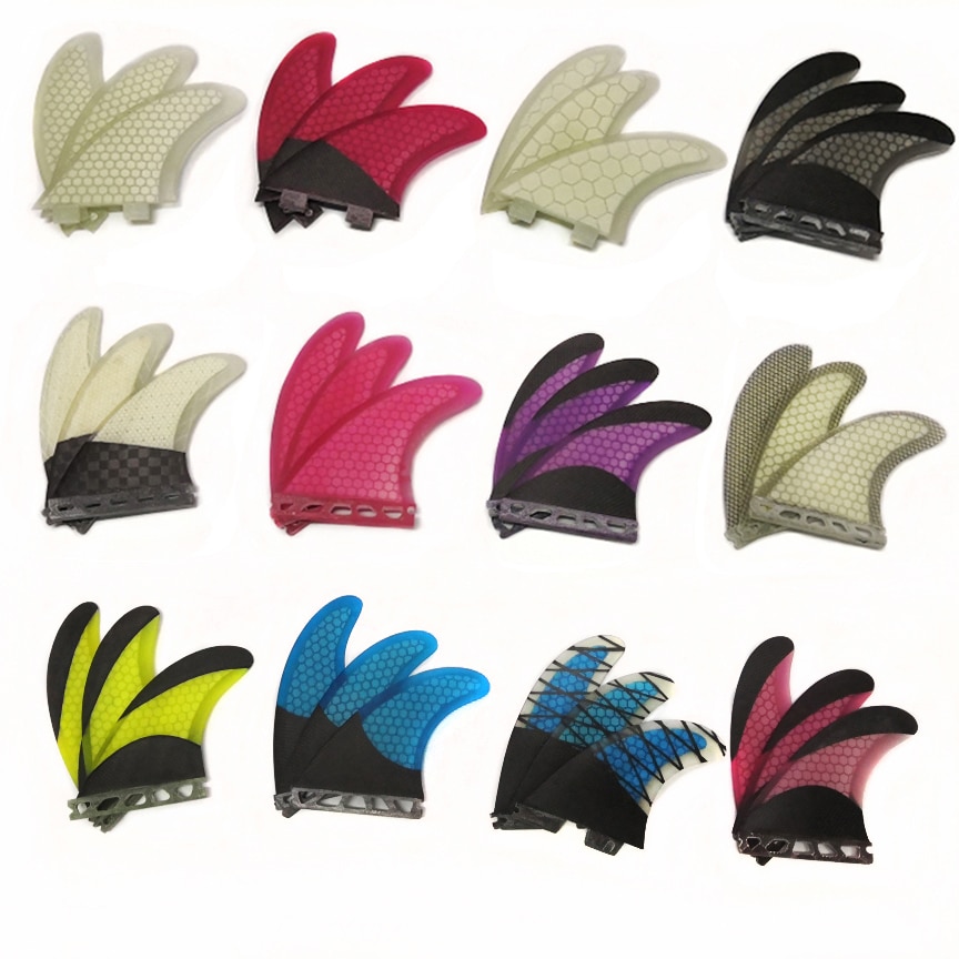 Good Honeycomb FCS/FCS 2 Surfboard Fins Future Fins Tabla De Surf Plastics Thruster Tri Fins Carbon Bodyboard Surf Fins