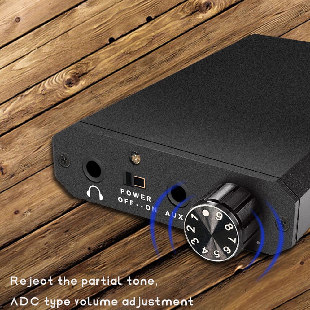 Compact Headphone Amplifier Portable Sound Improver Subwoofer Noiseless Earphone Amplifier
