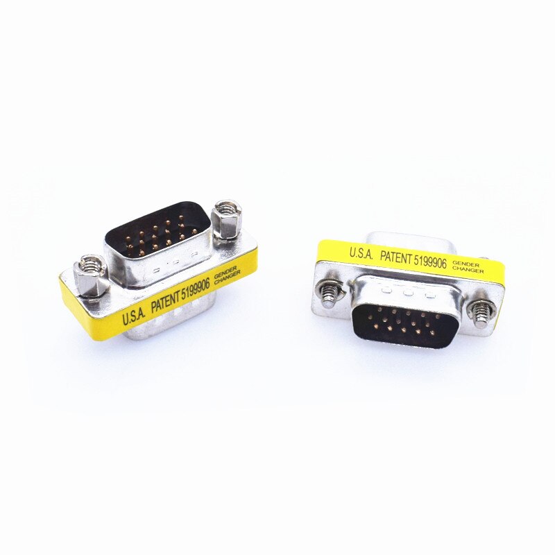 D-sub-stik  hd15 db15 han-til-han-vga-stik hun-til-han-kønsskifter-konverter-adapter hun-til-hun-stik