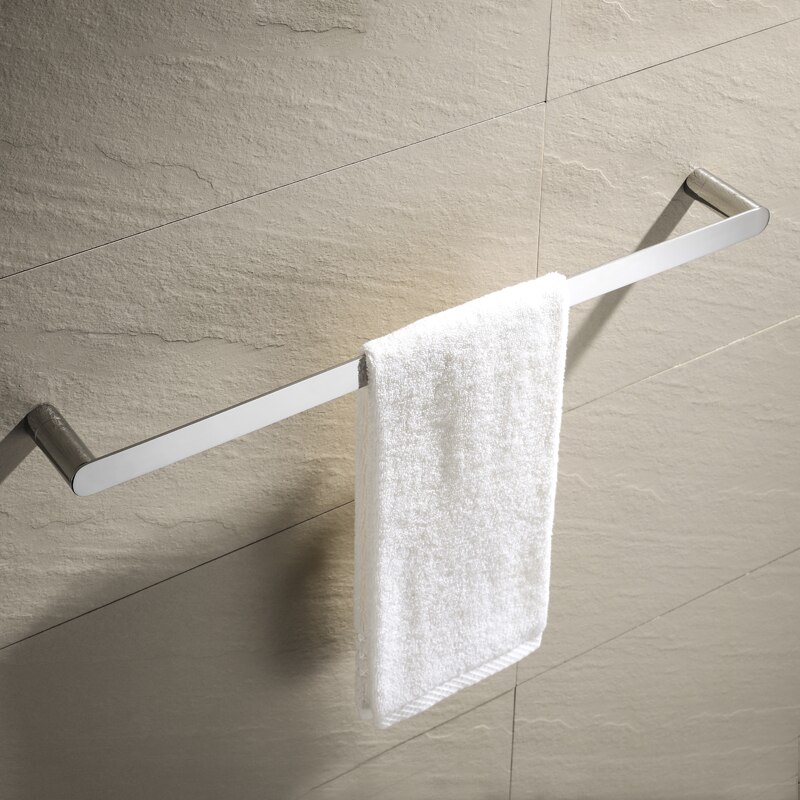 Modern Bathroom Accessories Chrome Finish Toilet Paper Rack Towel Bar Shelf Glass Holder Wall Mount Hook Bathroom Hardware Set