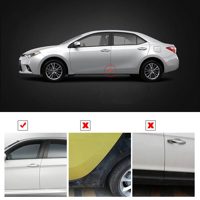 Protectores anticolisión para esquina de puerta de coche, cubierta triangular de puerta delantera de coche, pegatina de seguridad antióxido de silicona, 2 uds.