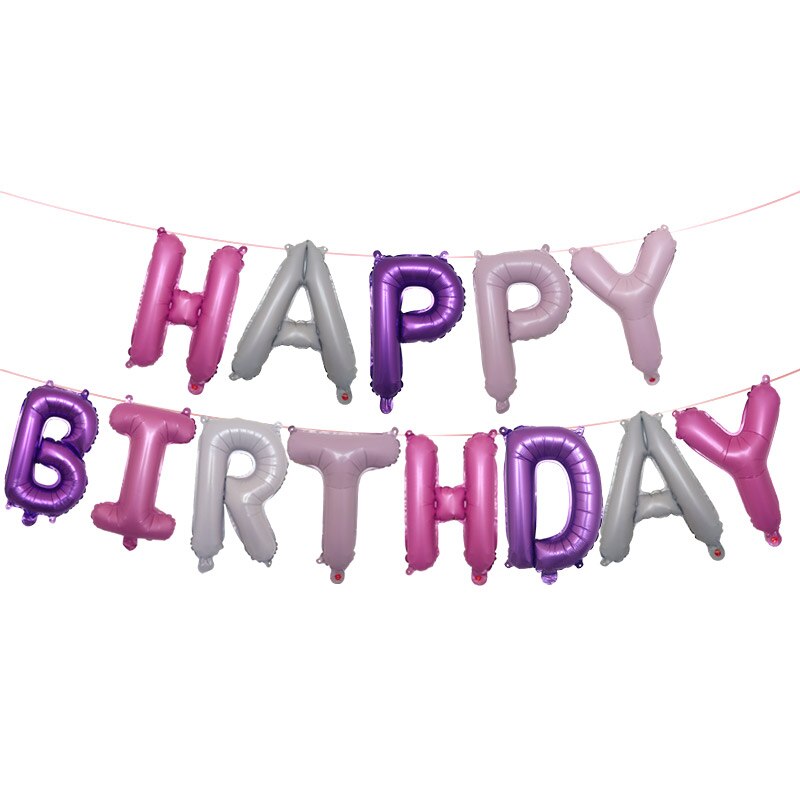 16 inch Letters HAPPY BIRTHDAY Foil Balloons birthday party decorations kids balls Alphabet Air Balloons Baby Shower Supplies