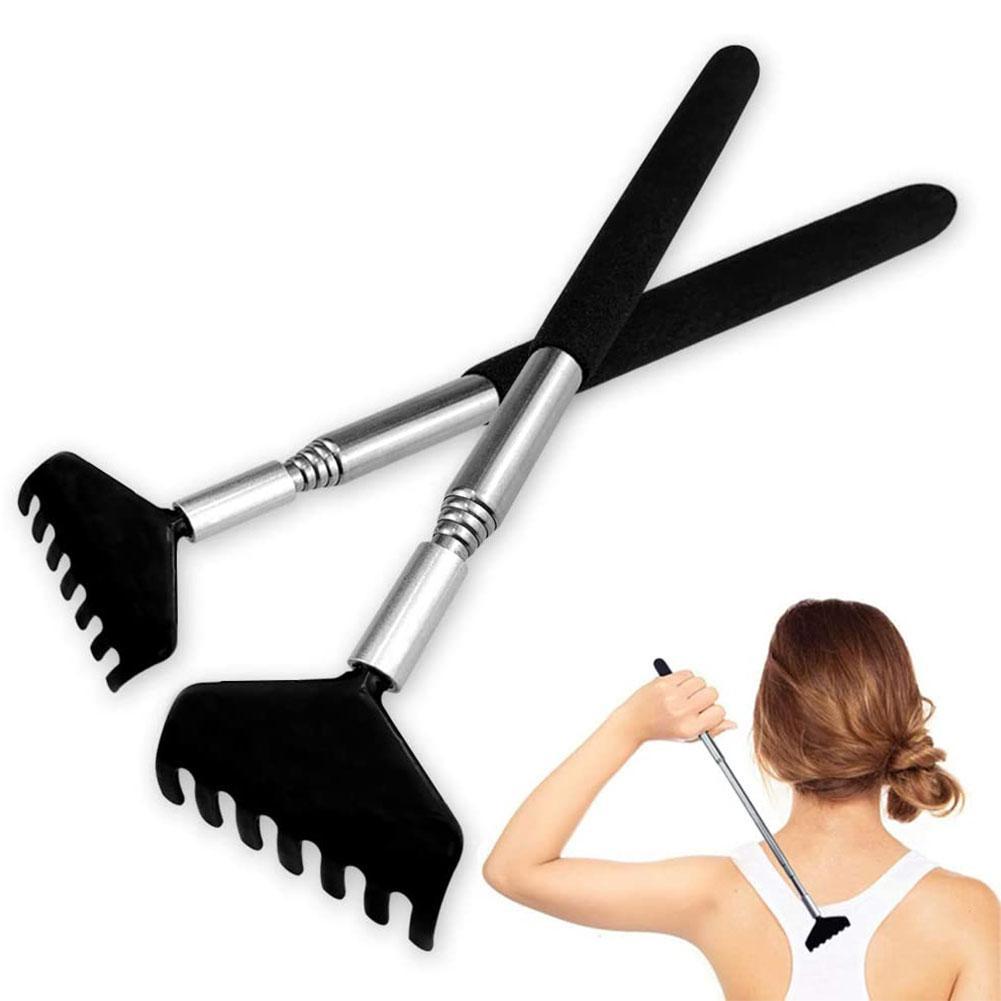Steel Telescopic Back Scratcher Scratching Backscratcher Massager Back Scraper Anti Itch Claw Back Massage Tool For Elders