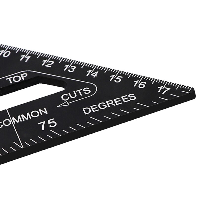 7/12 Inch Triangle Angle Ruler Triangular Gauge Protractor Trammel Carpenter Measurement Hand Tools For Woodworking
