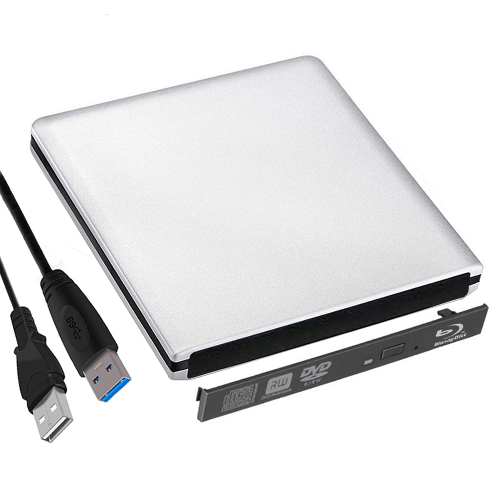 12.7Mm Usb 3.0 Externe Optische Drive Behuizing Sata Blu-Ray Dvd/Cd Drive Case Voor Laptop Win Xp/7/8/10 Mac Os Zonder Drive: 12.7mm Blu-Ray