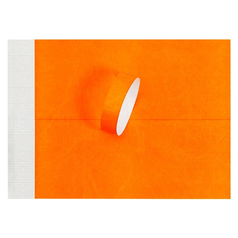 DUBAND 1000 Pcs No Logo Paper 3/4 Inch Wristbands for Event, Sport Wristband, Tyvek ID Festival Paper Bracelet: Titanium Plated
