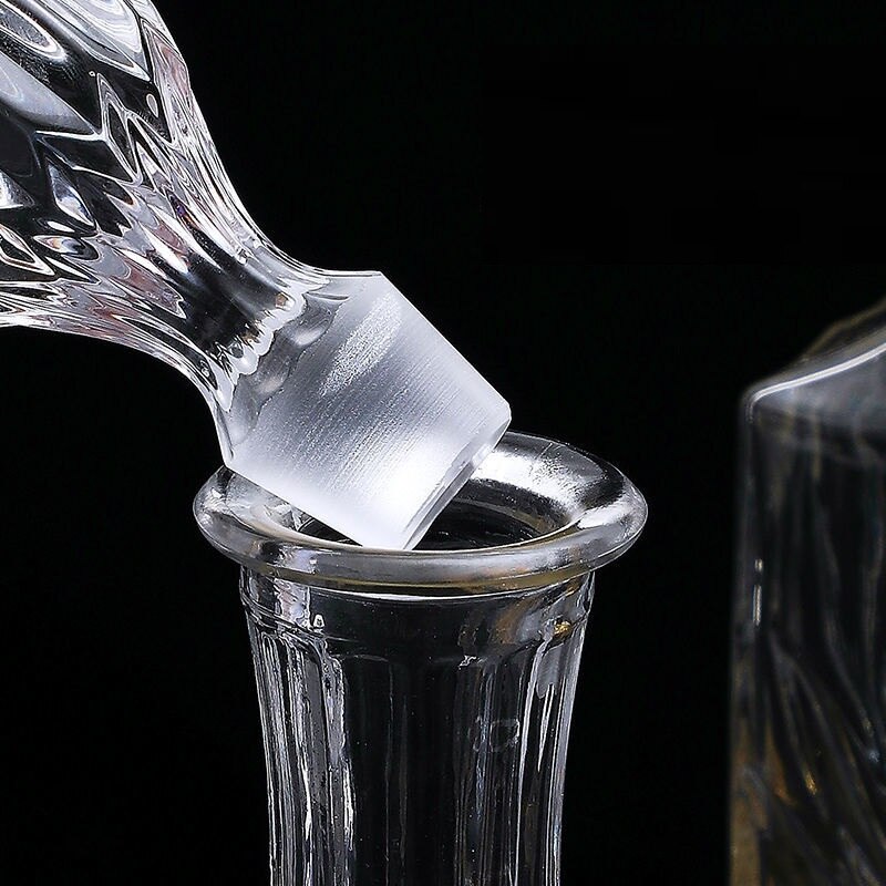 Whisky karaff whisky flaska kristallglas vin öl behållare glas flaska glas kopp hem bar verktyg dekoration