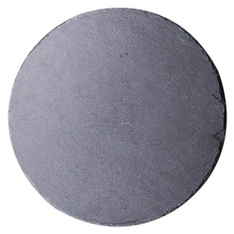 20cm vestlige runde naturlige bøfplader skifer aftensmad tallerken køkken fad plade bbq dessert kageretter pizza frugt bakke sten