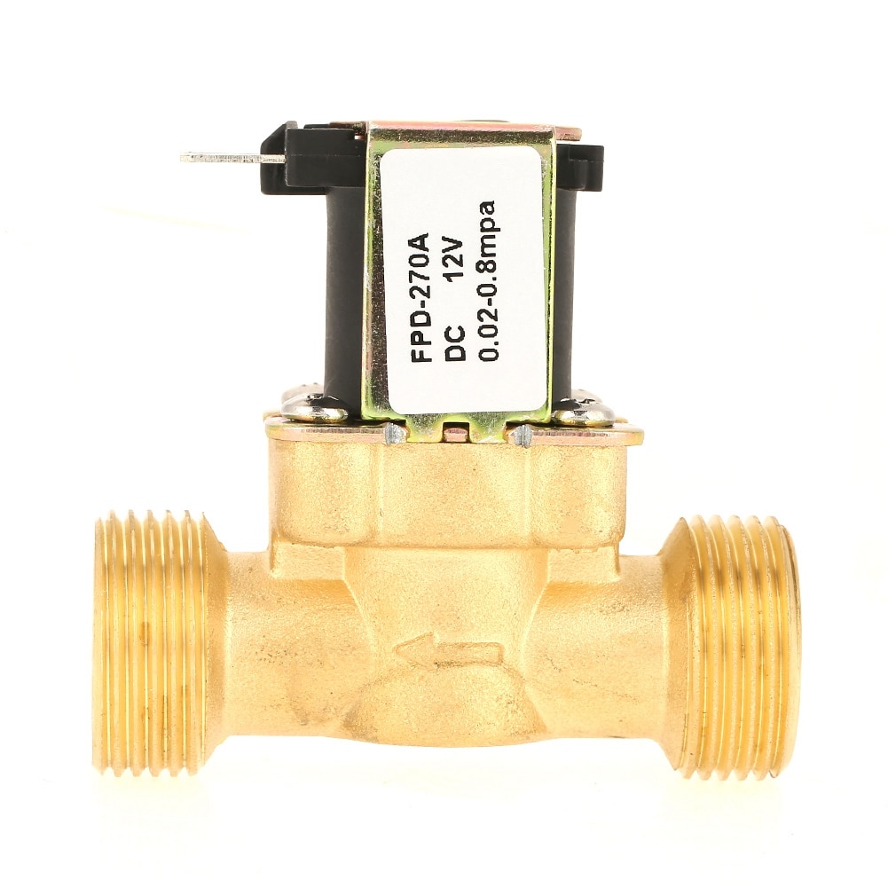 12V Magnetventil DN20 G3/4 – Normal Geschlossen, Doppelkopf, 0,02–0,8 MPa – Für Waschmaschine