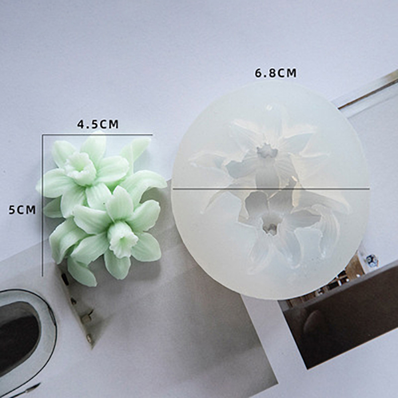 DIY Handmade Flowers Shape Moulds Silicone Soap Molds For Kitchen Bundt Cake Cupcake Pudding Candle Soap Making Tools: E