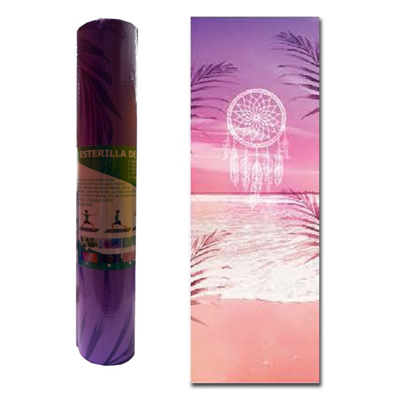ESTERILLA ANTIDESLIZANTE PARA YOGA AMIKO. COLCHONETA PARA YOGA, FITNESS, TRANSPORTABLE Elástico alfombra NUEVOS MODELOS: MANDALA