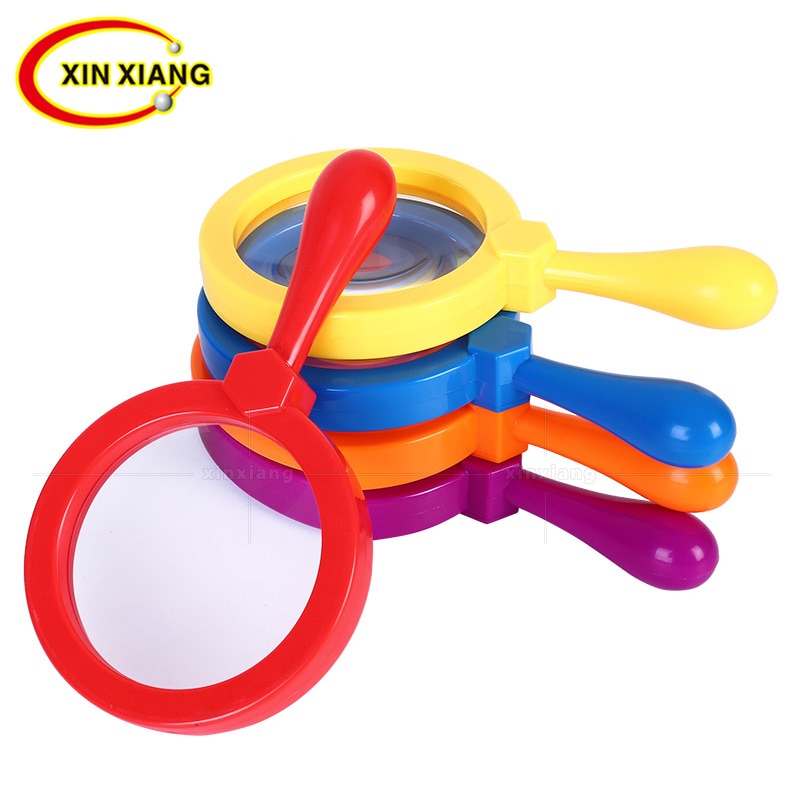 Colorful 5X Handheld Magnifying Glass Plastic Children Kindergarten Magnifying Lens Insect Observation Magnifier Loupe Lupa