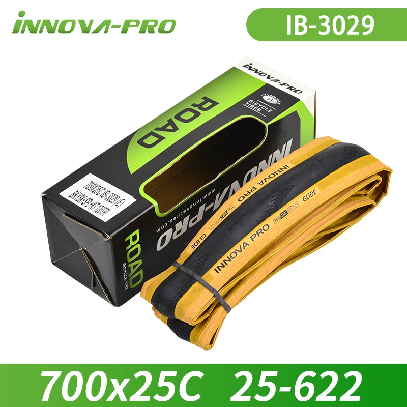 INNOVA Original 700c Road Bike Tire 700x23c/25c/27c/28c/30c Retro Travel Bicycle Out Tire 60/120 TPI Bike Tire Cycling Parts: Orange
