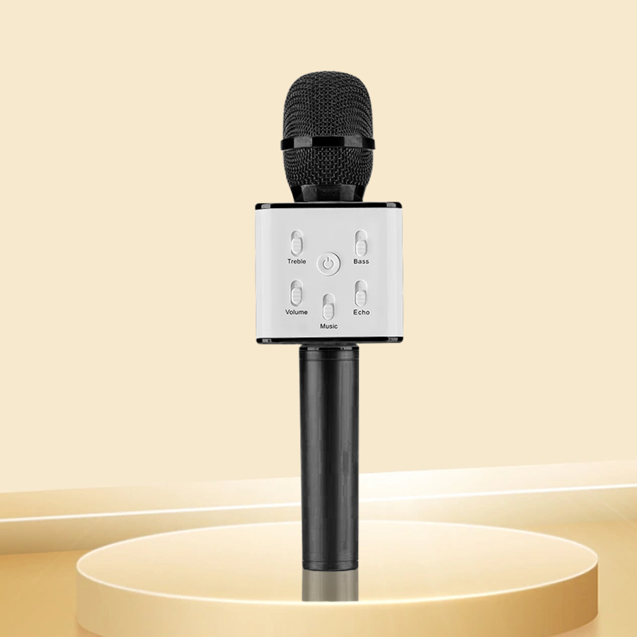 TANALAZ K20 mikrofon do karaoke mikrofon bezprzewodowy Bluetooth z magicznym dźwiękiem LED Light przenośna maszyna do śpiewania na prezenty na imprezę domową: FIOLETOWY