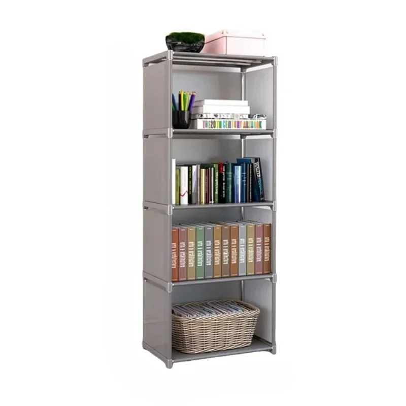 Eenvoudige Boekenplank Meerlagige Eenvoudige Montage Boekenkast Grote Capaciteit Multifunctionele Opslag Plank Staande Boek Display Rack: GRIJS
