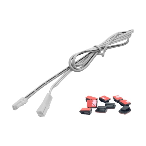 1M/1.5M/2M/3M Length Smart Sensor And Power Switch Special Matching 12V COB Strips With DuPont 25428-2P Terminal Connection Wire: 1.5m with 6 Clips