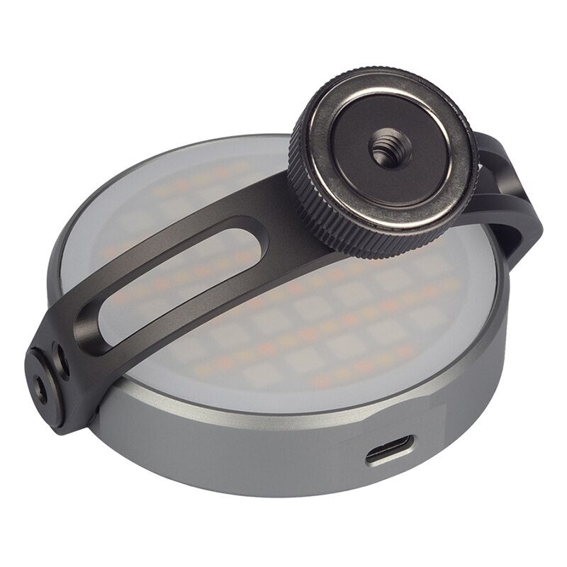 FOTOBETTER Regolabile HA CONDOTTO LA Luce Video Rotondo RGB Full Color Luce di Riempimento Fotografia di Illuminazione con Estendere Braccio Magico