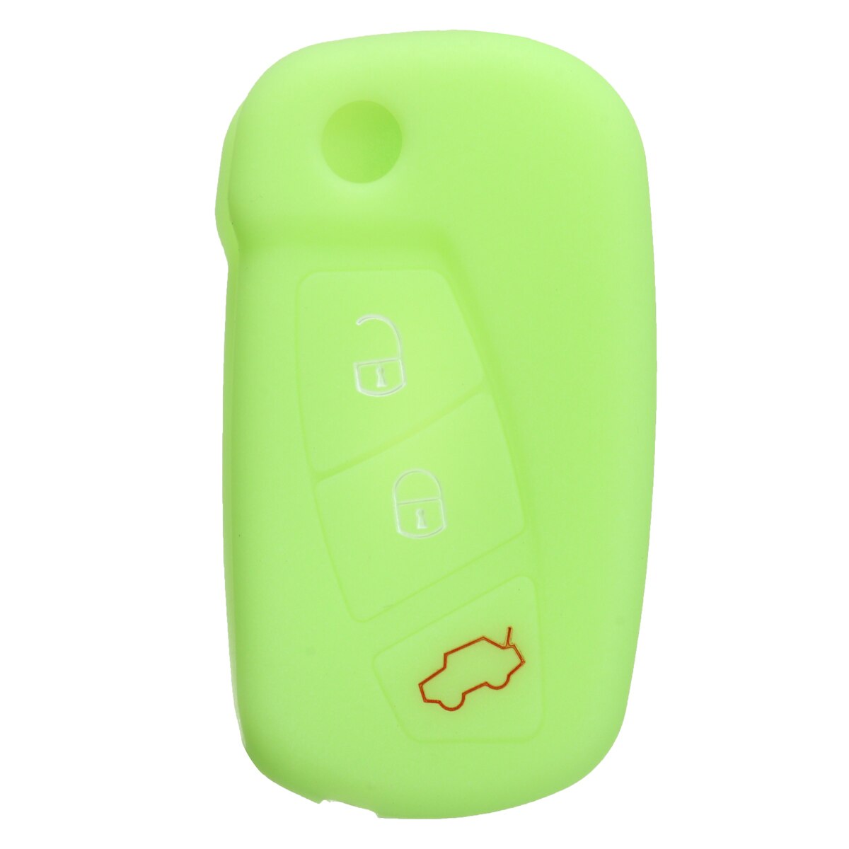 16 Kleur Siliconen 3 Button Remote Flip Key Case Fob Cover Bescherm Houder Voor Ford Ka: green