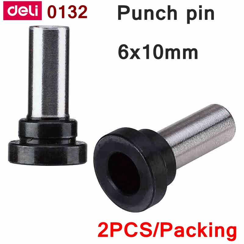 2 Stks/partij Deli 0132 Kantoor Punch Machine Punch Pin 6X10Mm Punch Accessoires 6Mm Gat 10Mm diepte Punch Machine Assessories
