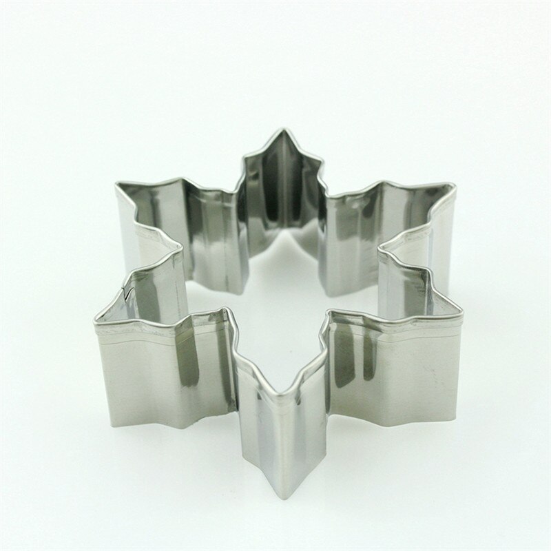 6 stks/set Kerst Cookie Cutter Rvs Cut Snoep Biscuit Mold Koken Gereedschap Kerst Thema Metalen Cookie Cutters Mould