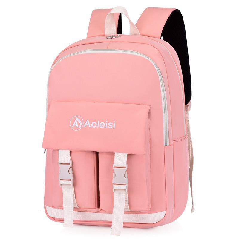 Kawaii Japanese Women Bag Large Capacity Backpack Nylon Waterproof Anti-theft School Bags: Pink
