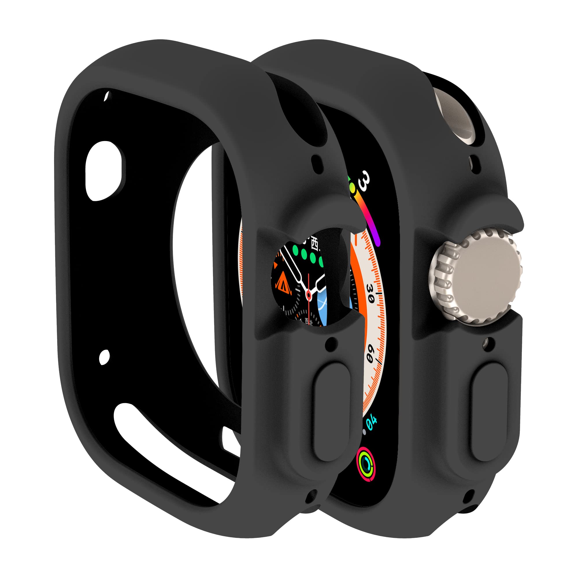 Deksel til eple se ultra 49mm smartklokke beskyttende tpu silikonbeskytter støtfanger tilbehør iwatch serie ultra 49 mm deksel: Lazuritt