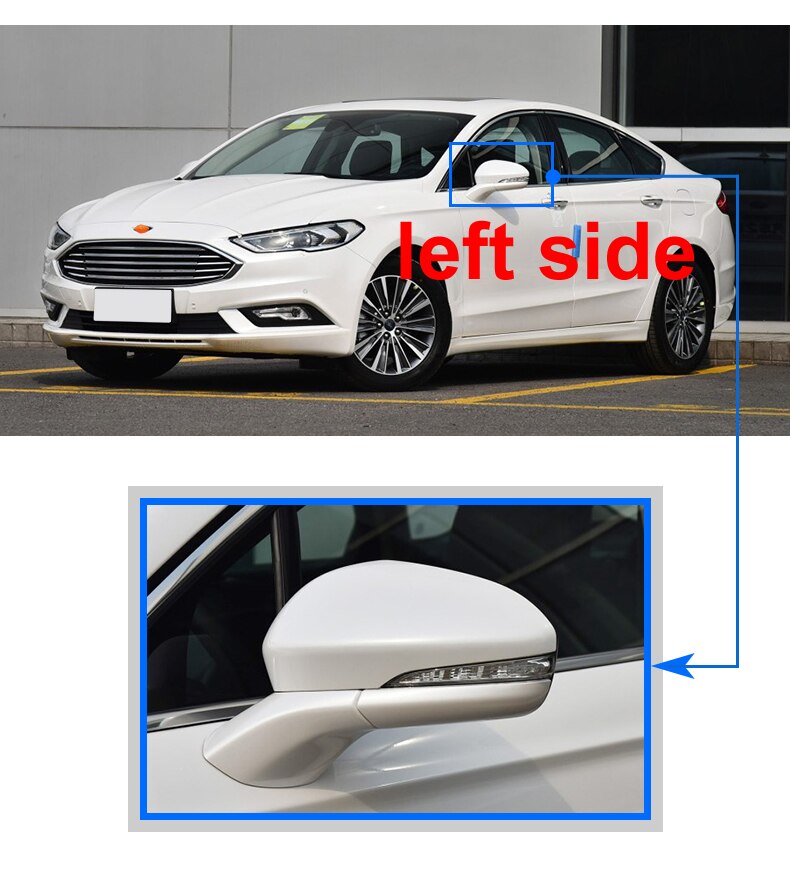 Turn Side Achteruitkijkspiegel Signaal Blinker Knipperlicht Lamp Voor Ford Voor Mondeo Voor Fusion 2013 2014 2015 2016-2020 Dynamische led-knipperlicht (Kleur : For Dynamic Smoked Pair